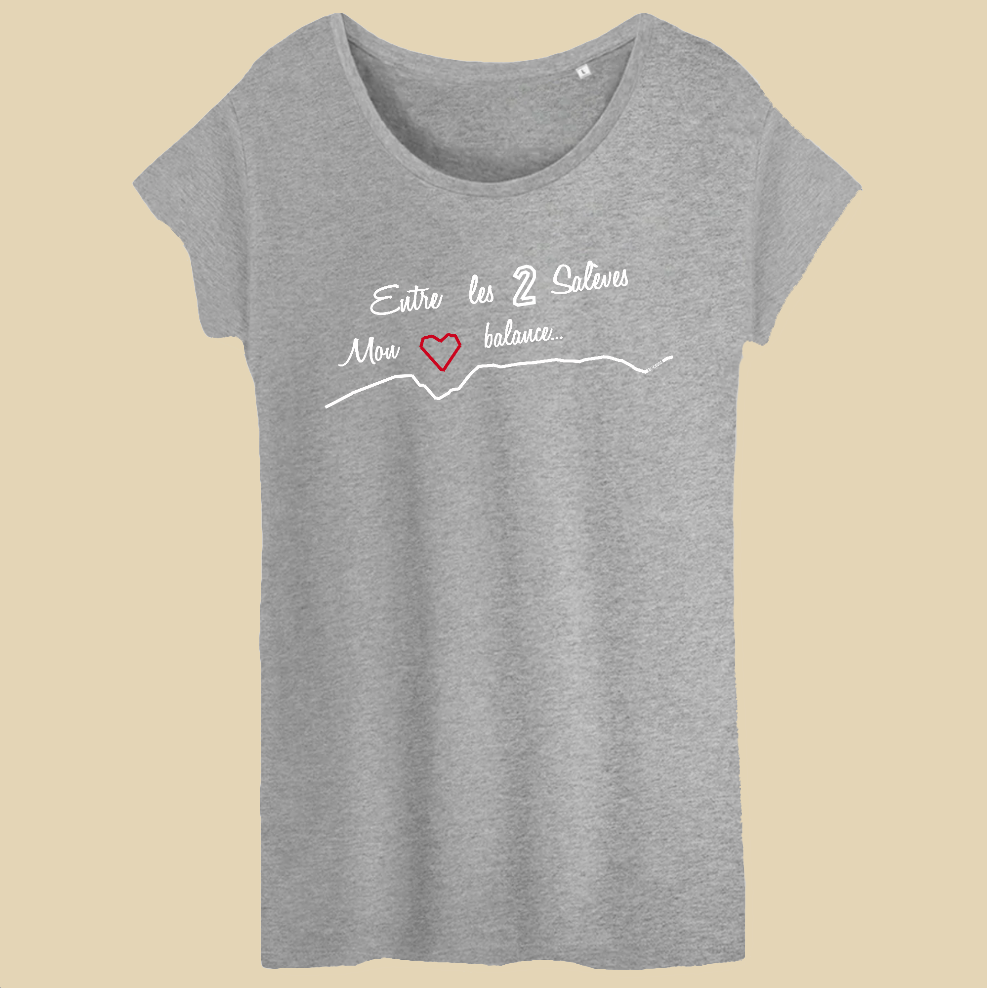 Entre les 2 Salèves - T- Shirt 100% coton bio F