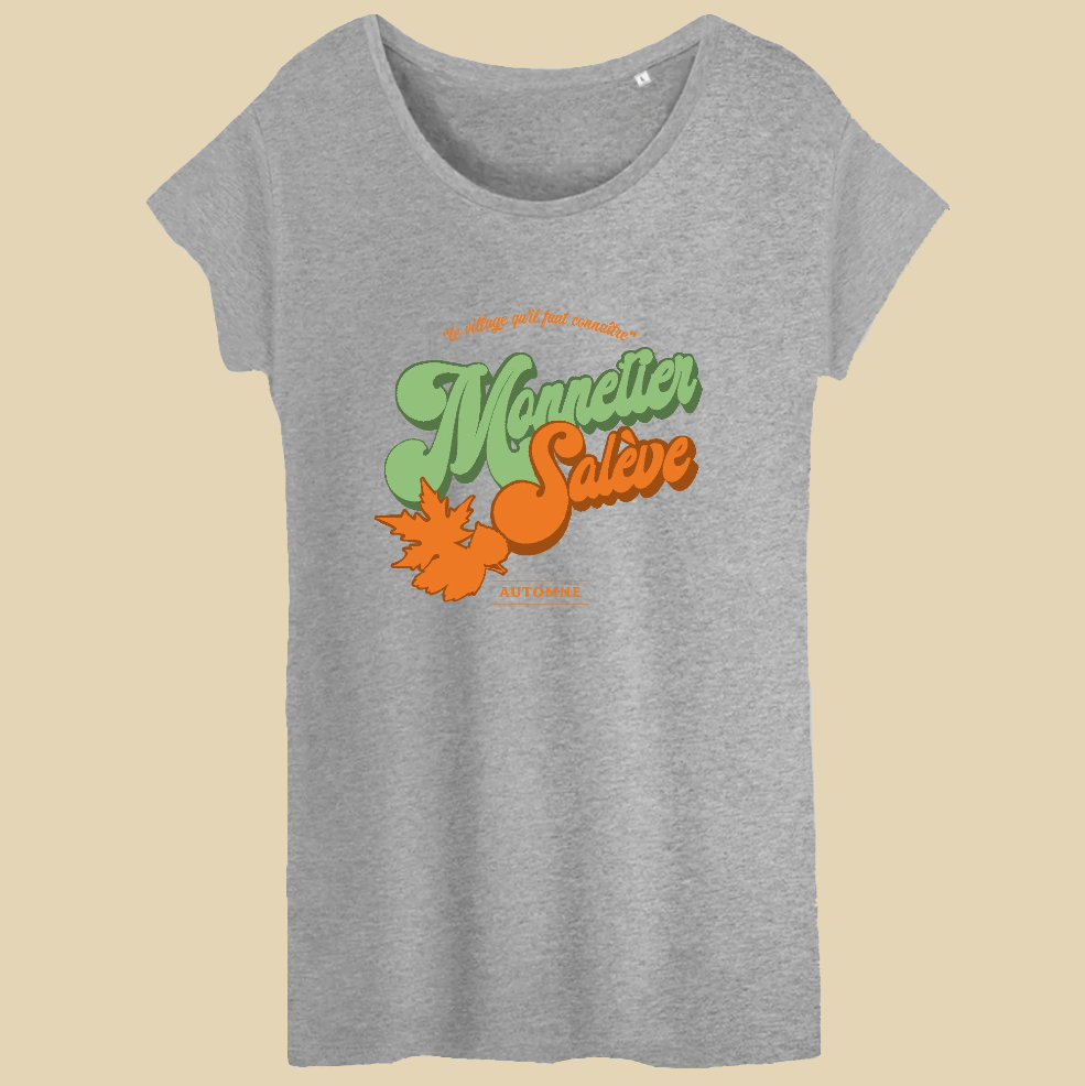 Monnetier Automne T-shirt Femme 100% Coton BIO