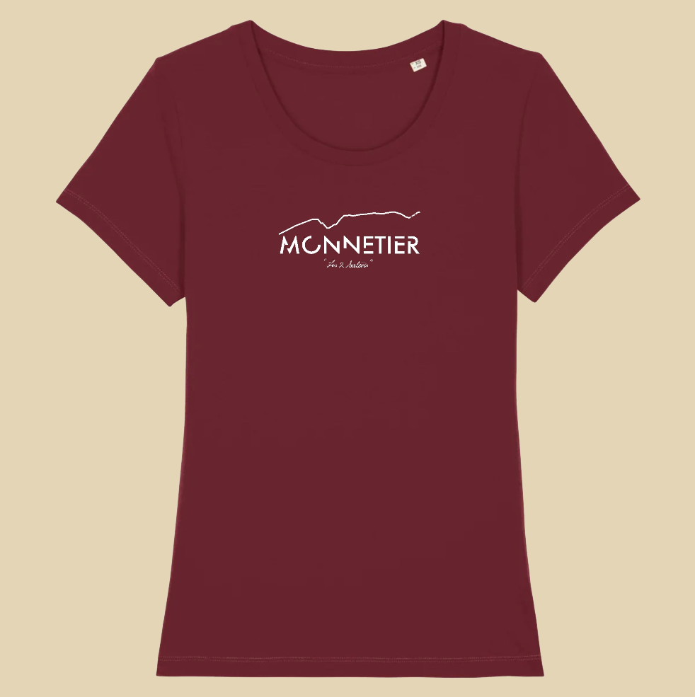 Monnetier les 2 Salèves T-shirt Femme 100% Coton BIO