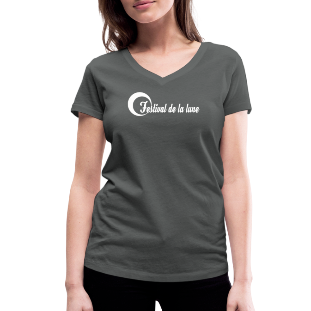 Festival T-shirt col V Stanley & Stella Femme - charbon