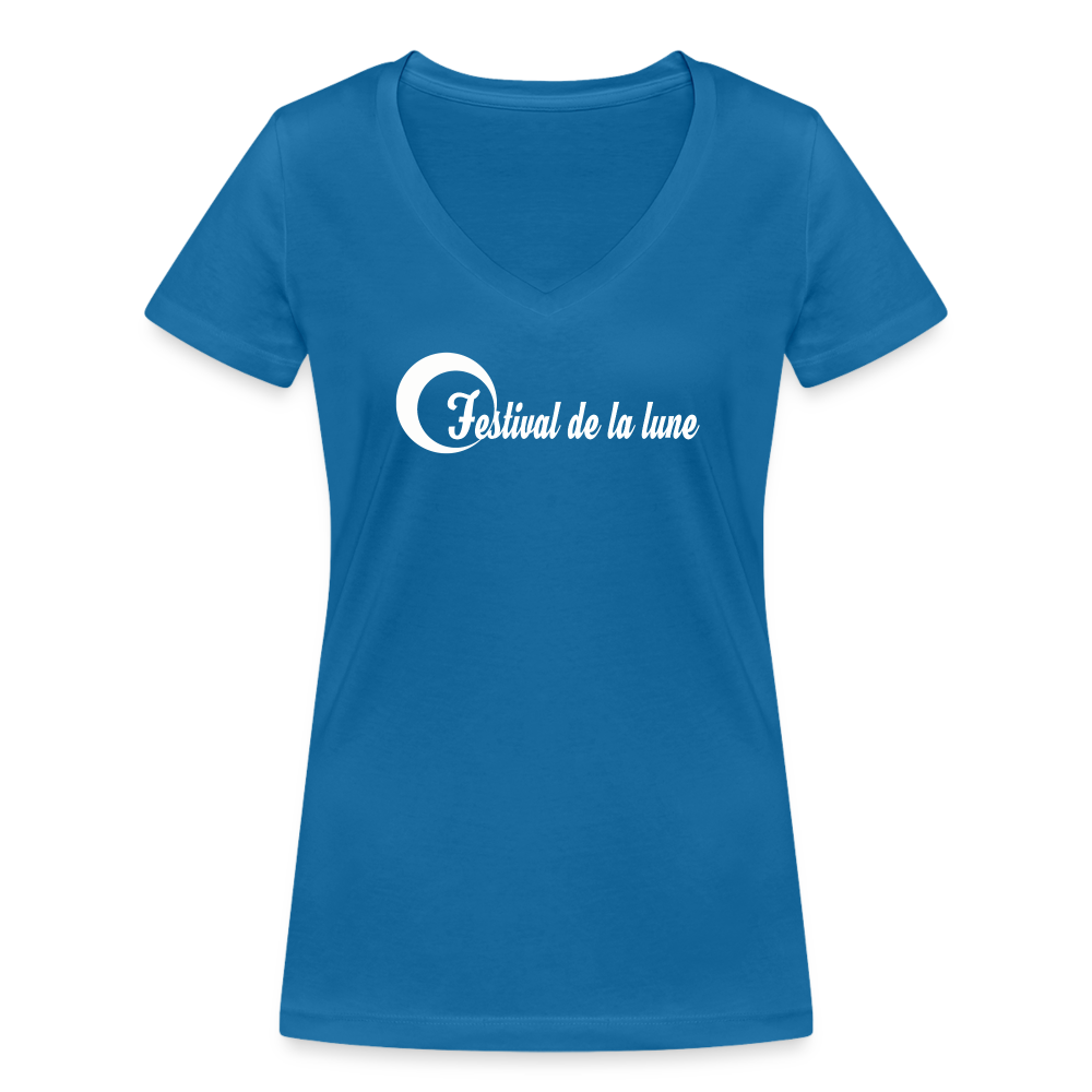 Festival T-shirt col V Stanley & Stella Femme - bleu paon