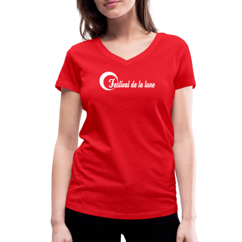 Festival T-shirt col V Stanley & Stella Femme - rouge