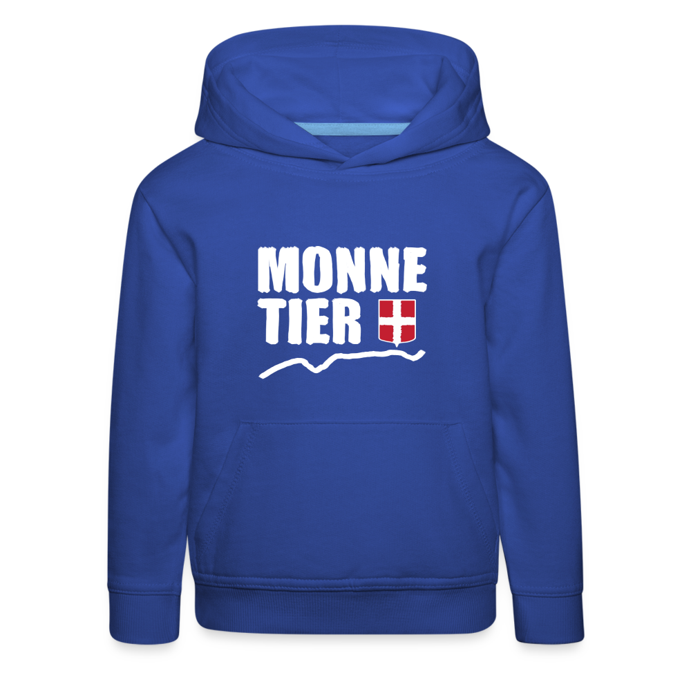 Pull à capuche Premium Enfant Monnetier Haute Savoie W - bleu royal
