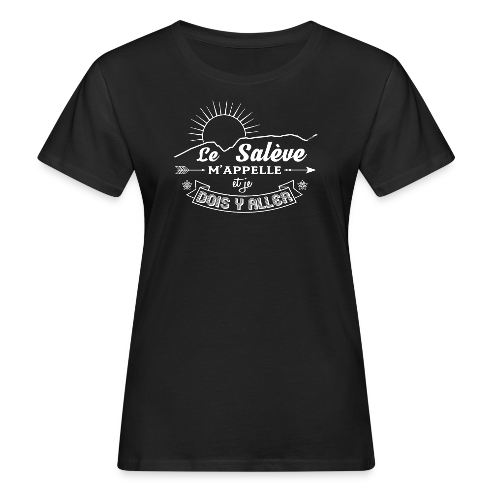 T-shirt 100 % bio Femme Le Salève W - noir