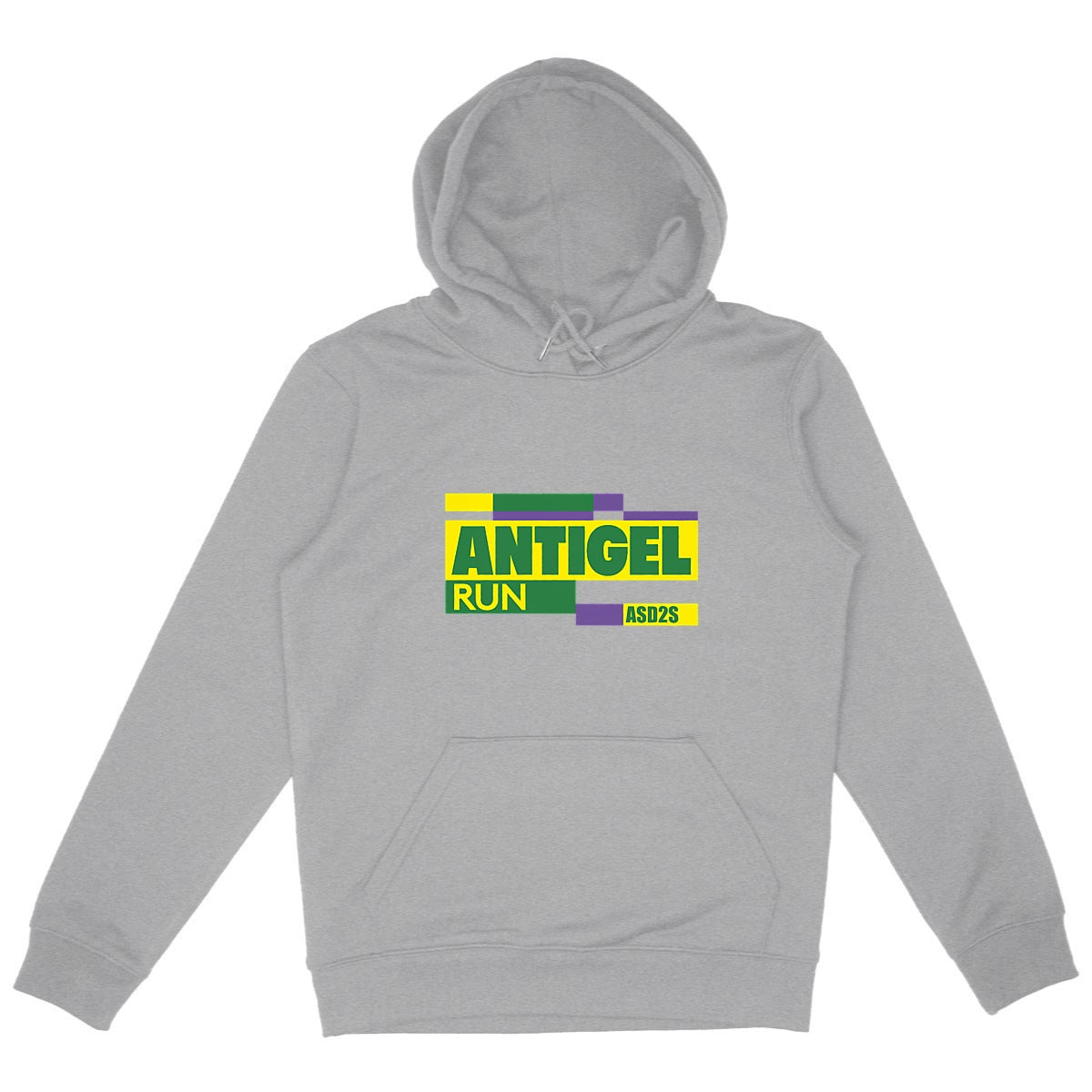 Sweat Capuche Unisexe Antigel - face_gris