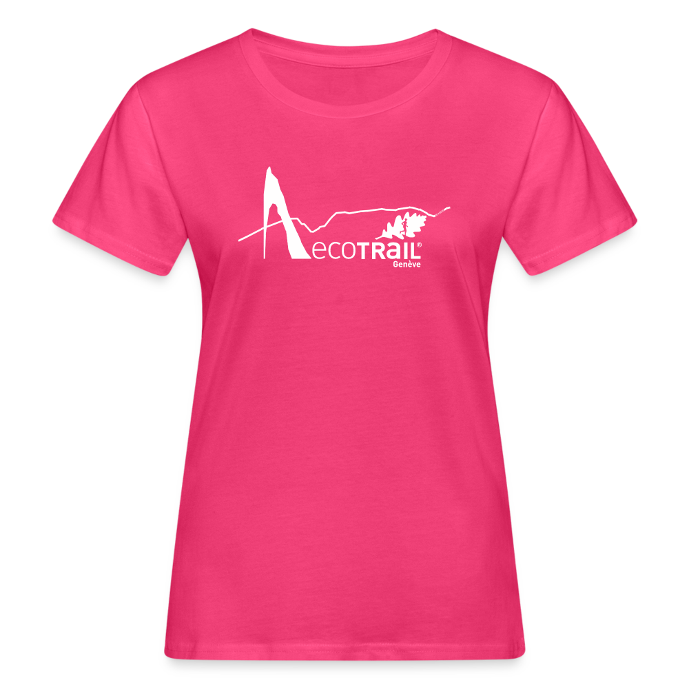 EcoTrail Genève T-shirt bio Femme - rose néon