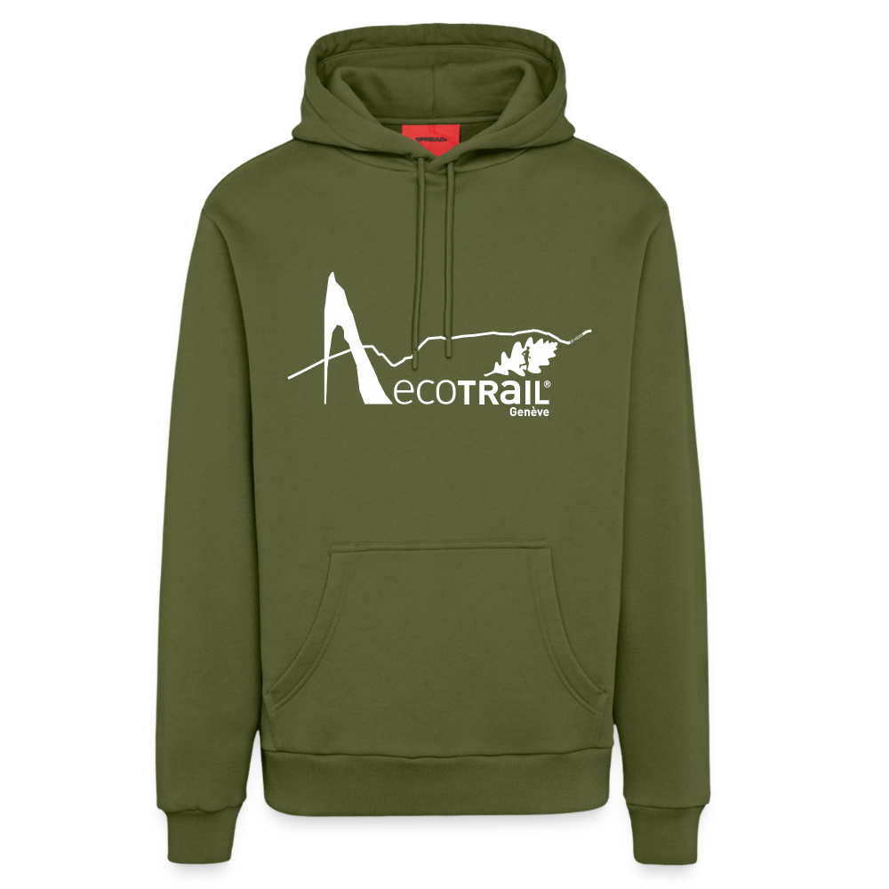 ECO-Trail ASD2S Sweat à capuche 100%  Bio  bio décontracté  épais oversize - MOSS GREEN