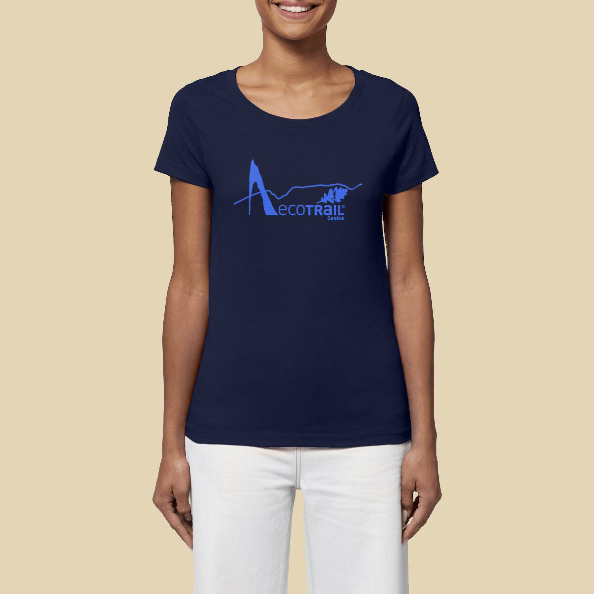 EcoTrail Geneve T-shirt Femme - Premium 100% Bio