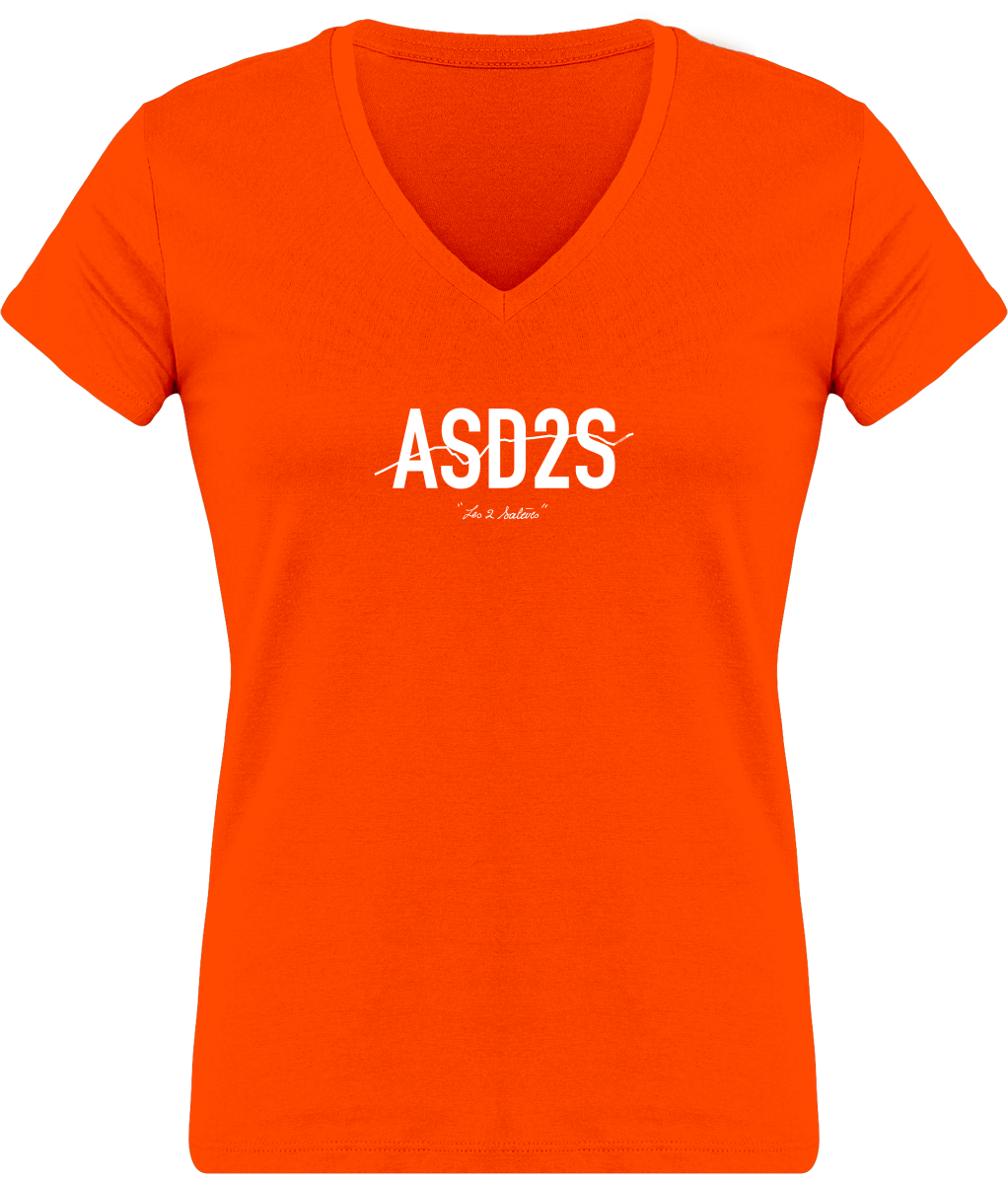 ASD2S les 2 Salèves T-Shirt Femme Col V