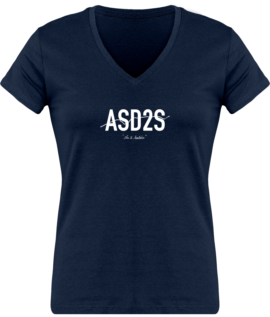 ASD2S les 2 Salèves T-Shirt Femme Col V