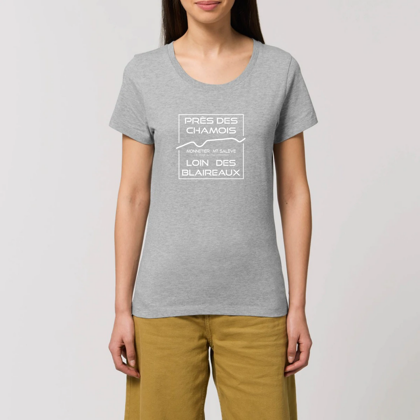 Près des Chamois T-shirt Femme 100% Coton BIO