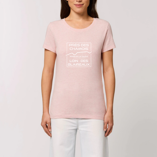 Près des Chamois T-shirt Femme 100% Coton BIO