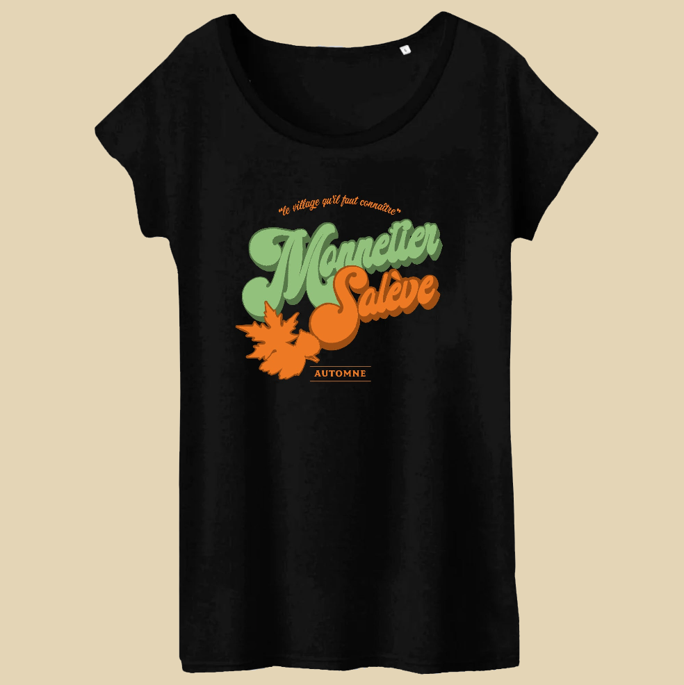 Monnetier Automne T-shirt Femme 100% Coton BIO