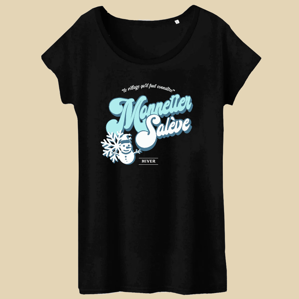 Monnetier Hiver T-shirt Femme 100% Coton BIO