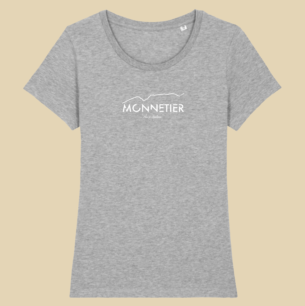 Monnetier les 2 Salèves T-shirt Femme 100% Coton BIO