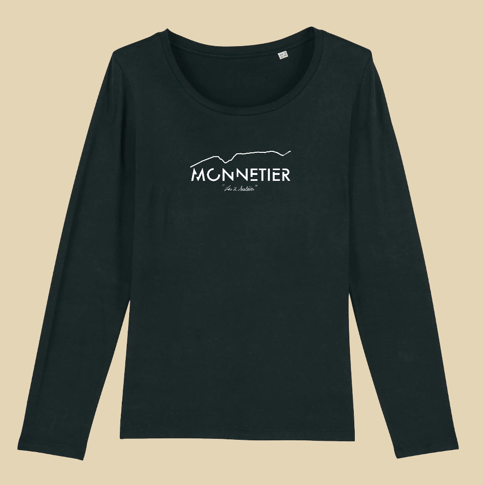 Monnetier les 2 Salèves T-shirt Femme manches longues 100% Coton BIO