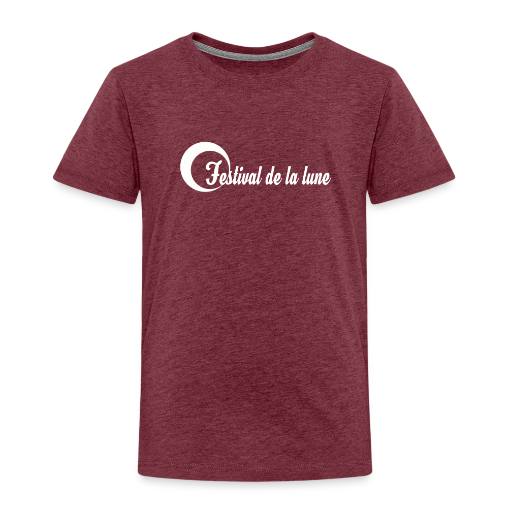 Festival T-shirt Premium Enfant - rouge bordeaux chiné