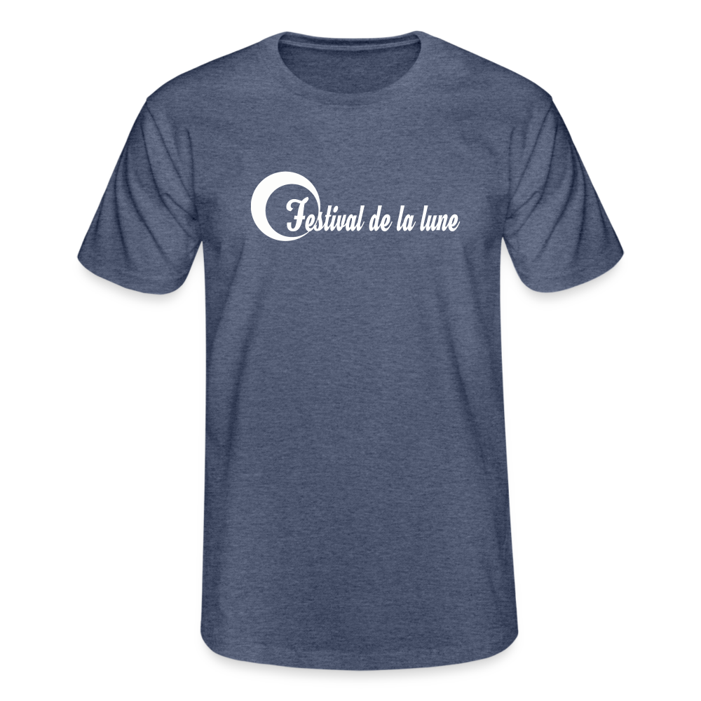 Festival T-shirt Col rond Homme Fruit of the Loom - marine chiné