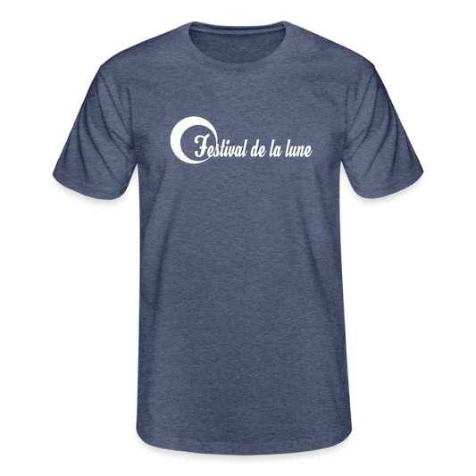 Festival T-shirt Col rond Homme Fruit of the Loom - marine chiné