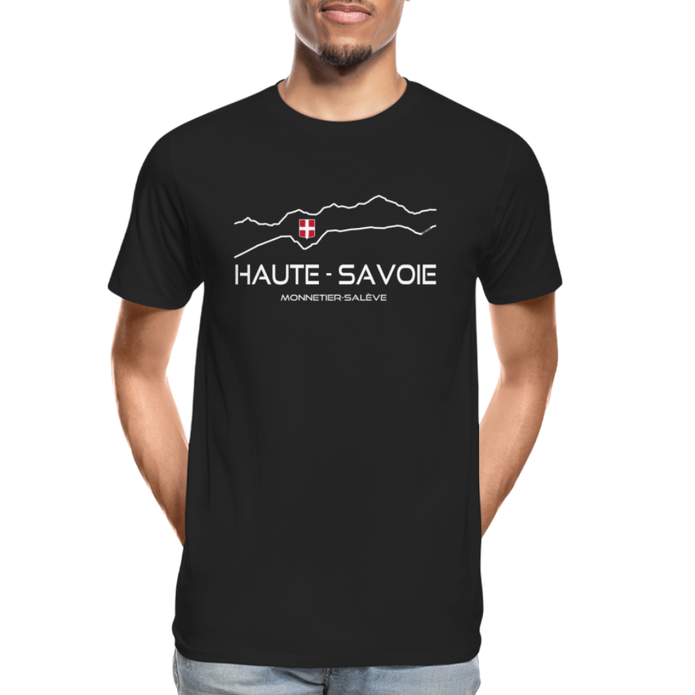 T-shirt 100% bio Premium Homme Haute Savoie W - noir
