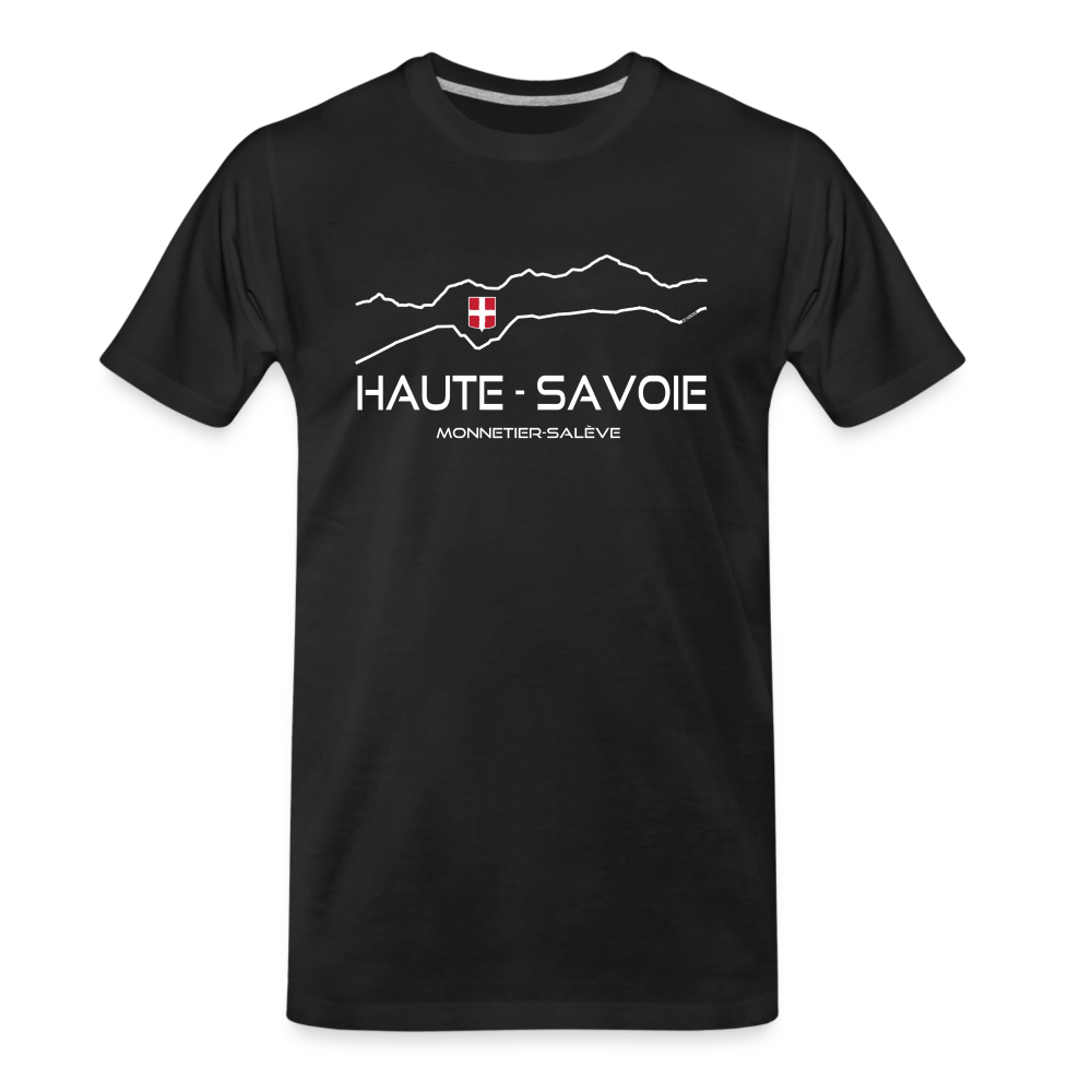 T-shirt 100% bio Premium Homme Haute Savoie W - noir