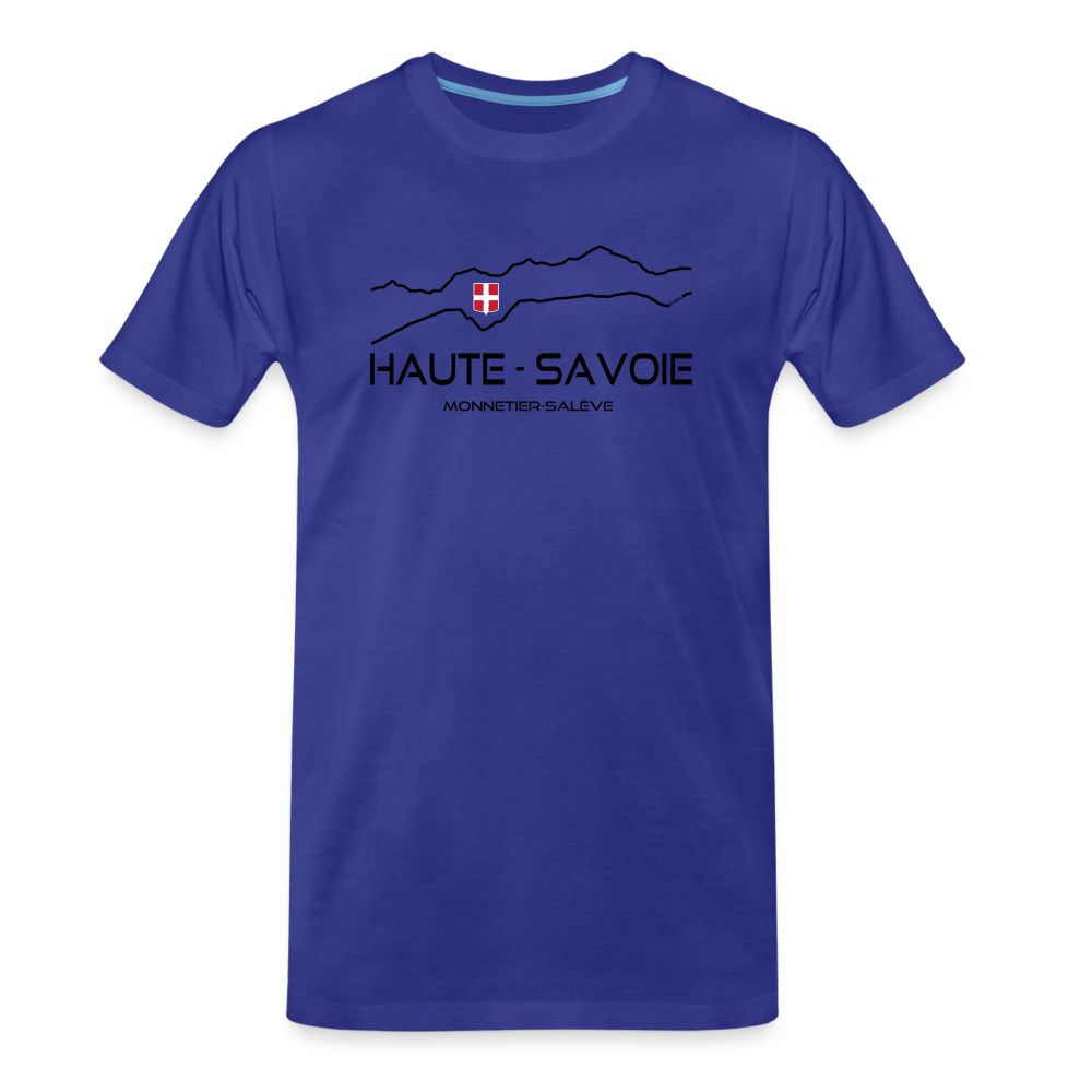 T-shirt 100%bio Premium Homme Haute Savoie B - bleu roi