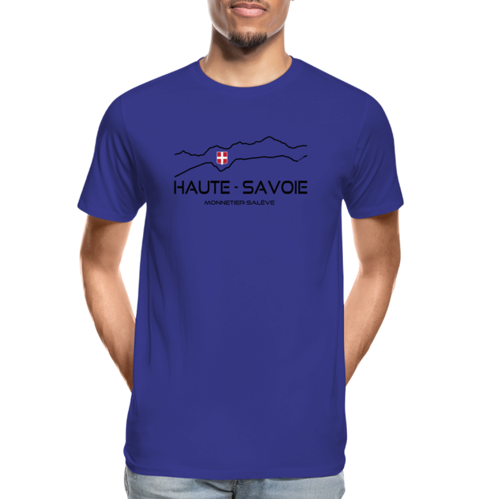 T-shirt 100%bio Premium Homme Haute Savoie B - bleu roi