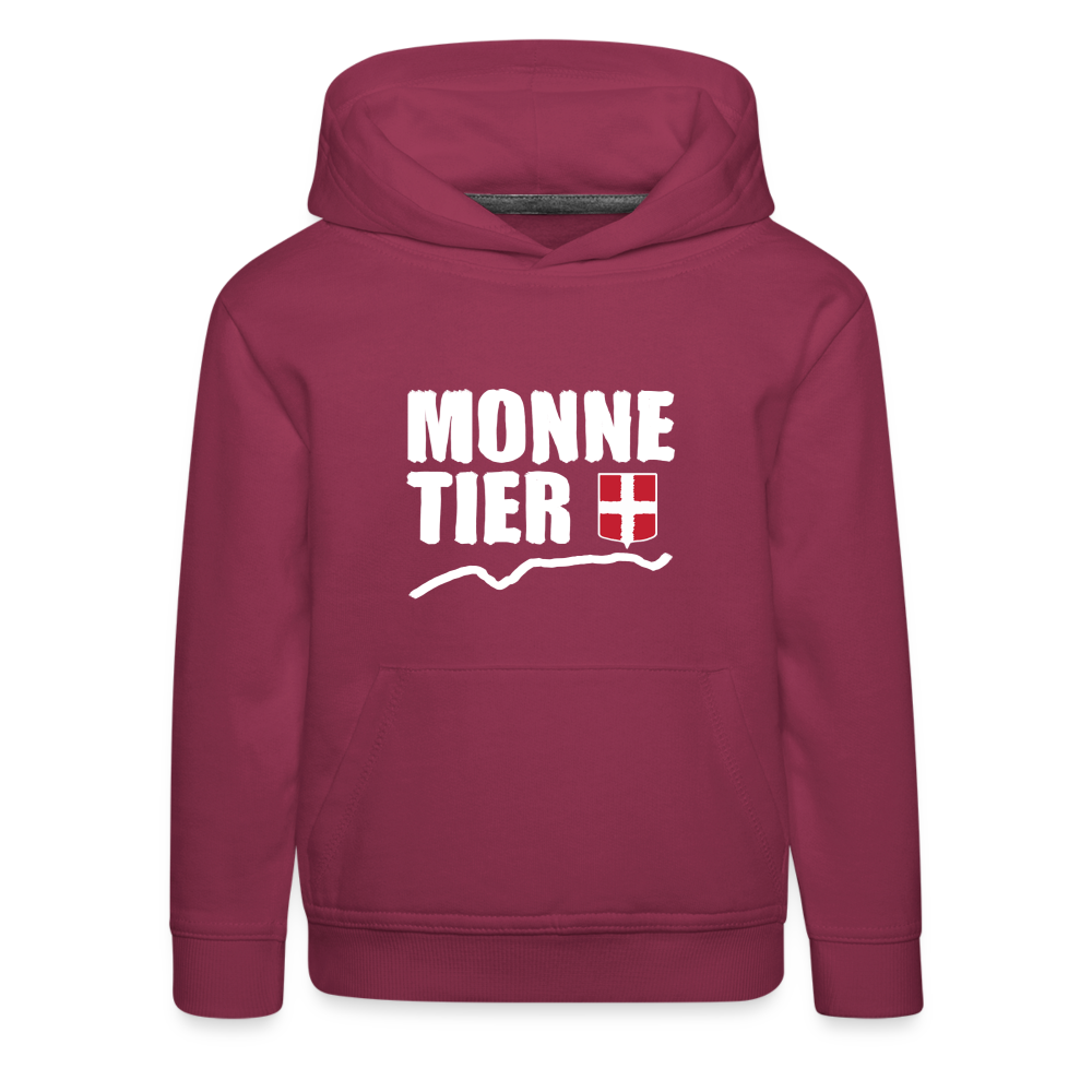 Pull à capuche Premium Enfant Monnetier Haute Savoie W - bordeaux