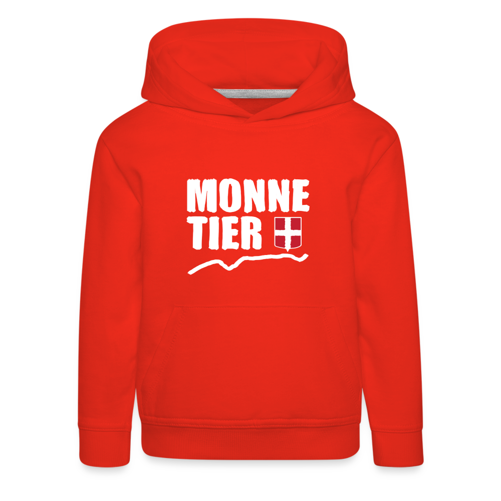 Pull à capuche Premium Enfant Monnetier Haute Savoie W - rouge