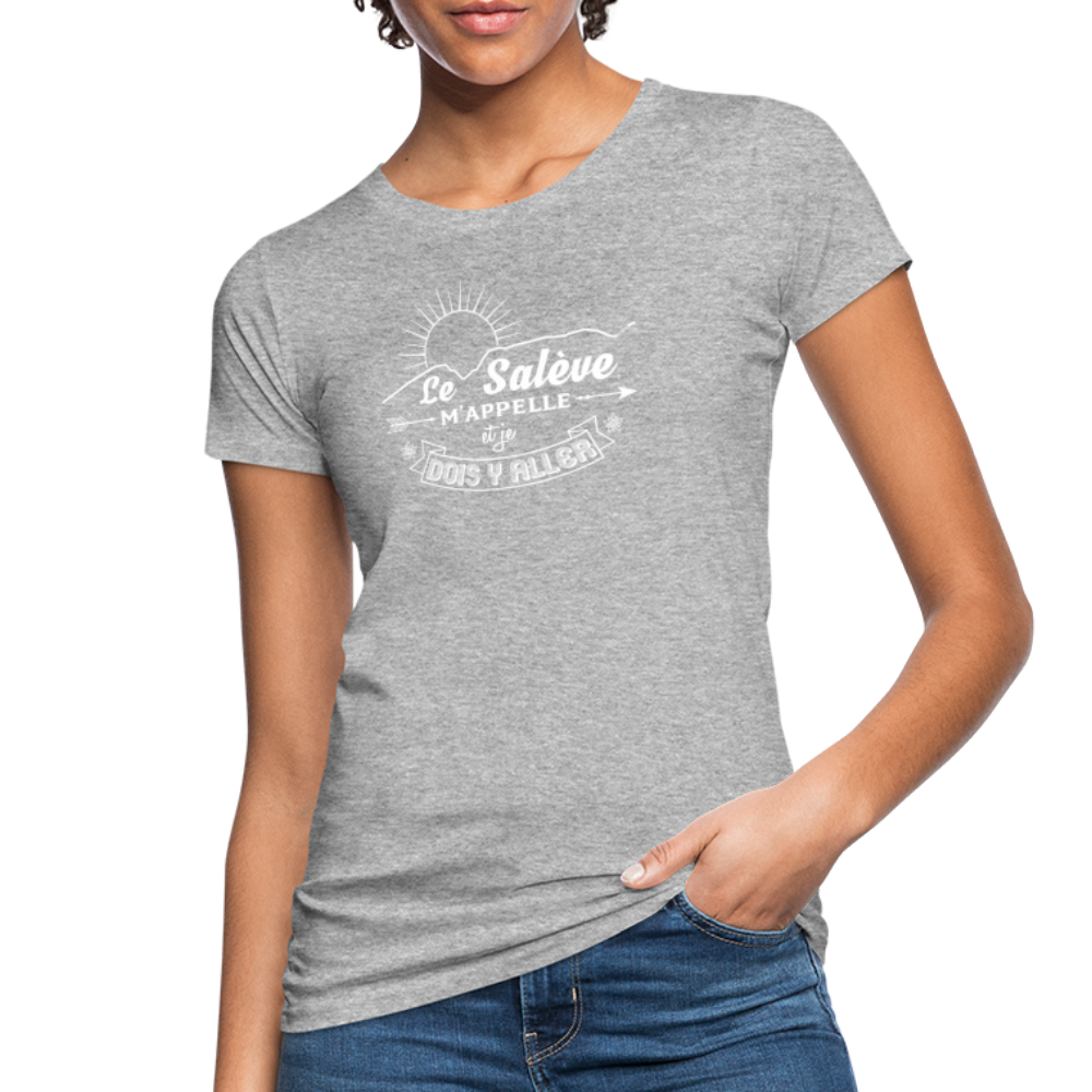 T-shirt 100 % bio Femme Le Salève W - gris chiné