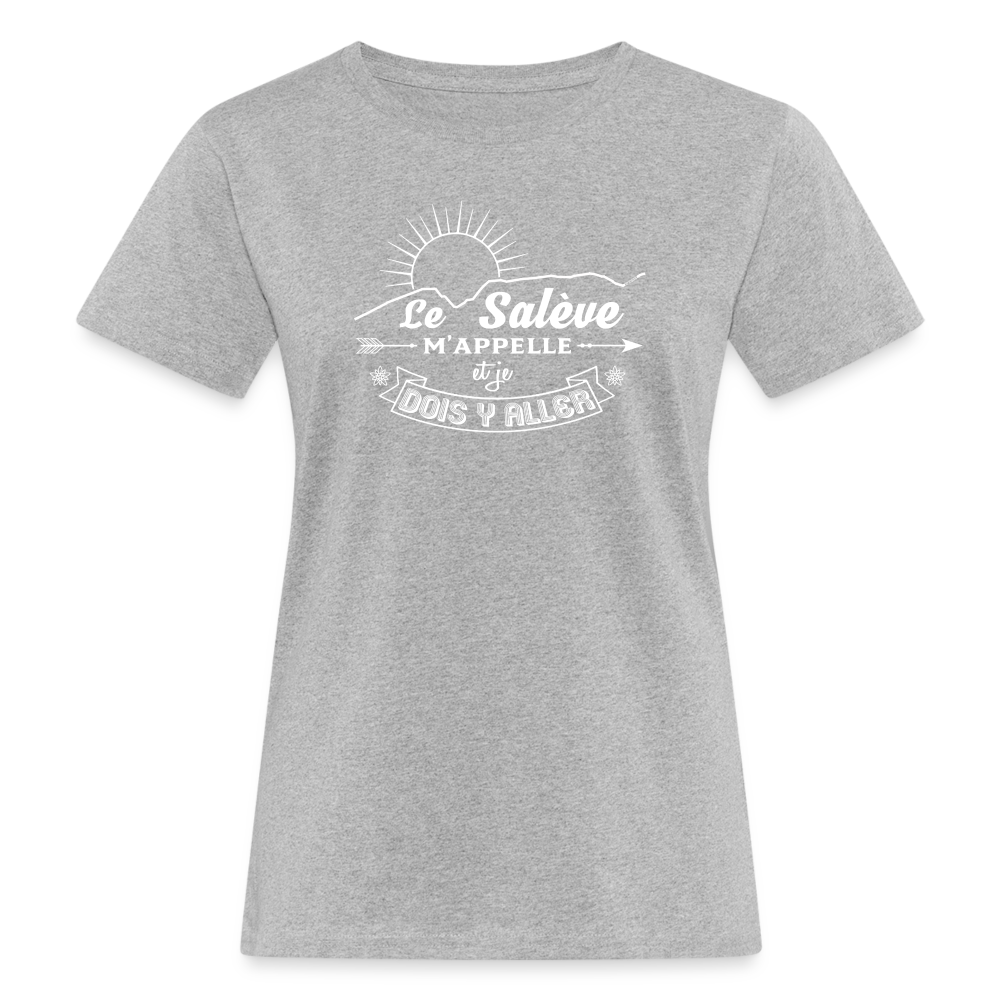 T-shirt 100 % bio Femme Le Salève W - gris chiné