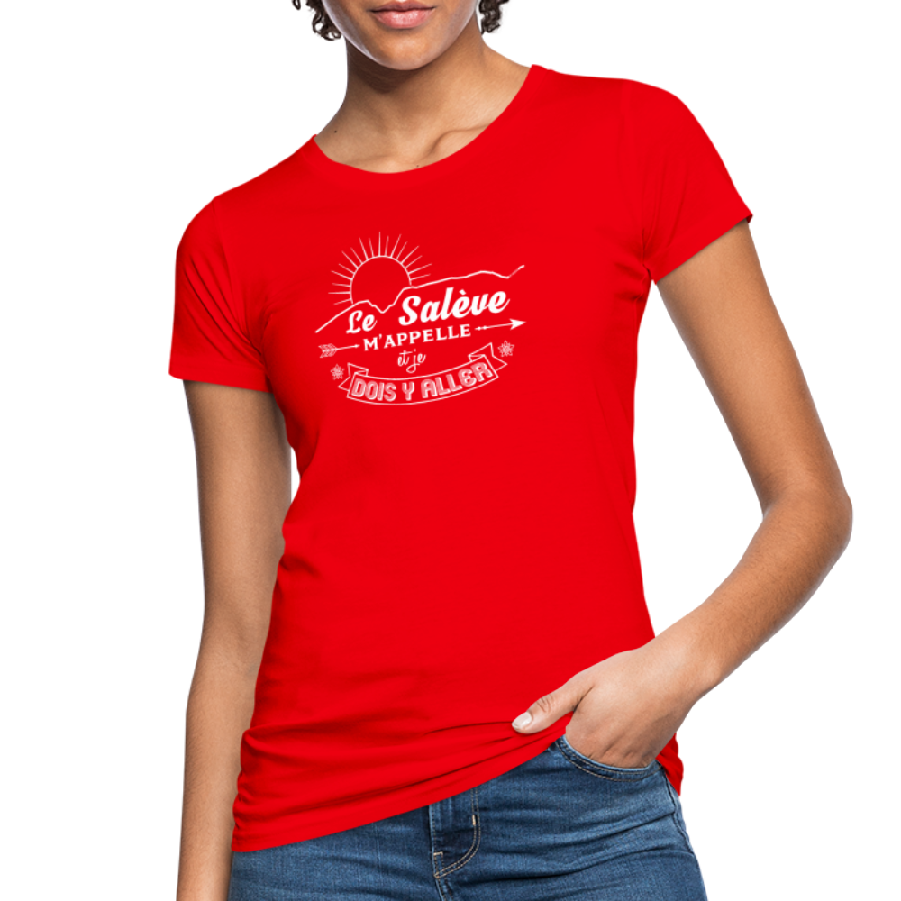 T-shirt 100 % bio Femme Le Salève W - rouge