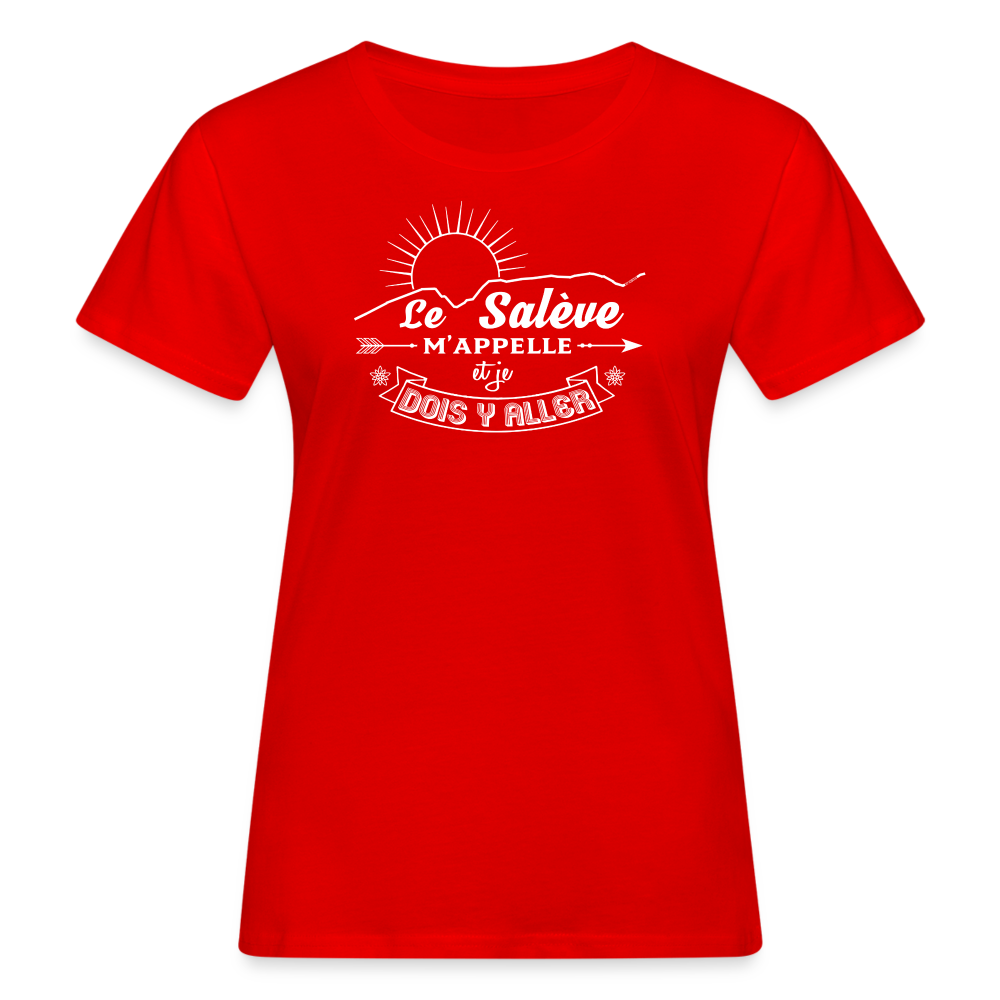 T-shirt 100 % bio Femme Le Salève W - rouge