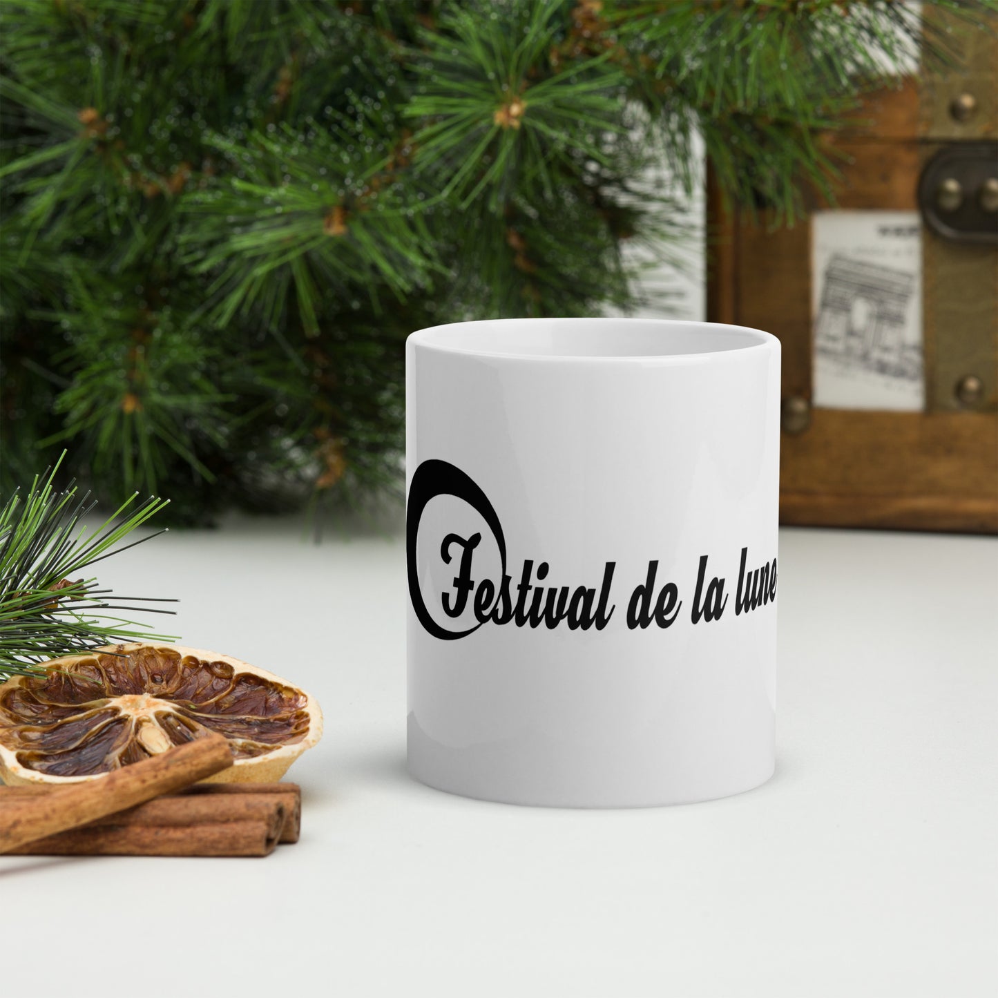 Festival de la Lune Mug Blanc Brillant